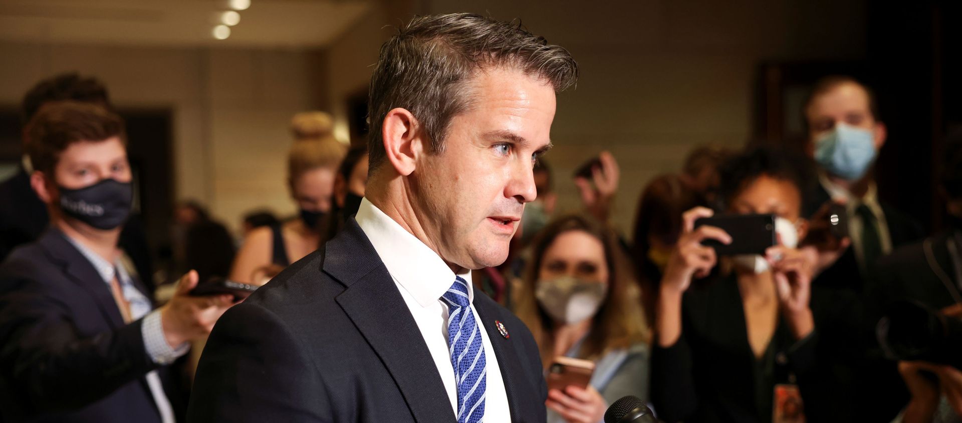 Representative Adam Kinzinger (R-IL) speaks to the media as he arrives on Capitol Hill in Washington, U.S., May 12, 2021 - Sputnik International, 1920, 25.07.2021