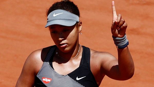 Tennis - French Open - Roland Garros, Paris, France - May 30, 2021 Picture taken May 30, 2021 Japan's Naomi Osaka reacts during her first round match against Romania's Patricia Maria Tig Tennis - French Open - Roland Garros, Paris, France - May 30, 2021 Picture taken May 30, 2021 Japan's Naomi Osaka reacts during her first round match against Romania's Patricia Maria Tig - Sputnik International