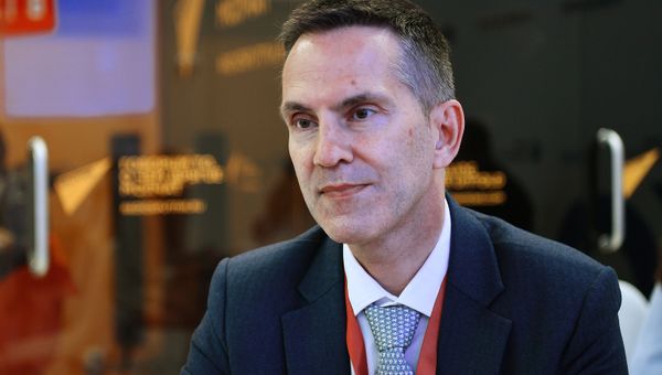 World Association of International Financial Centers (WAIFC) Managing Director Jochen Biedermann is seen at a stall of Rossiya Segodnya International Information Agency during the Saint Petersburg International Economic Forum (SPIEF) at the ExpoForum Convention and Exhibition Centre, in St. Petersburg, Russia - Sputnik International