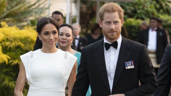 Britain's Prince Harry and Meghan, Duchess of Sussex attending a state dinner in Nuku'alofa, Tonga, Thursday, Oct. 25, 2018 - Sputnik International