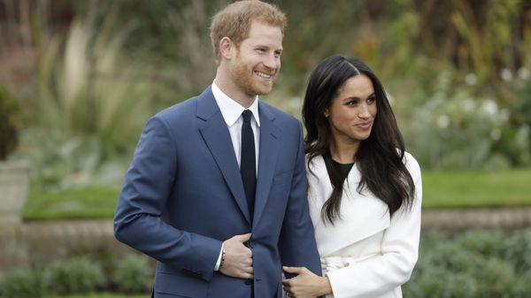 Britain's Prince Harry and his fiancee Meghan Markle pose for photographers during a photocall in the grounds of Kensington Palace in London, Monday Nov. 27, 2017 Britain's Prince Harry and his fiancee Meghan Markle pose for photographers during a photocall in the grounds of Kensington Palace in London, Monday Nov. 27, 2017 - Sputnik International