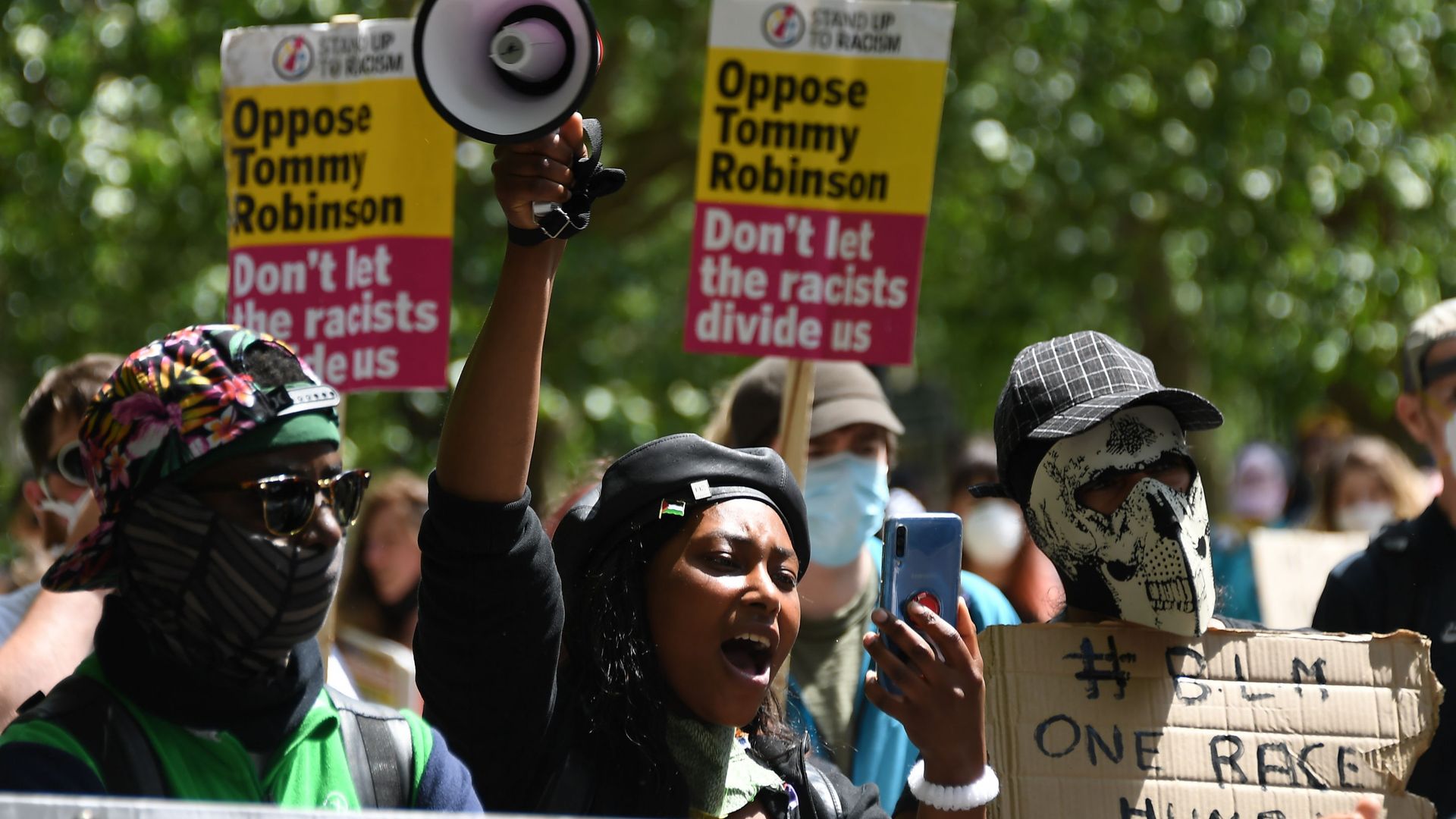 In this Saturday, June 13, 2020 file photo Sasha Johnson, center, of the Black Lives Matter movement attends a protest at Hyde Park in London In this Saturday, June 13, 2020 file photo Sasha Johnson, center, of the Black Lives Matter movement attends a protest at Hyde Park in London - Sputnik International, 1920, 25.06.2021