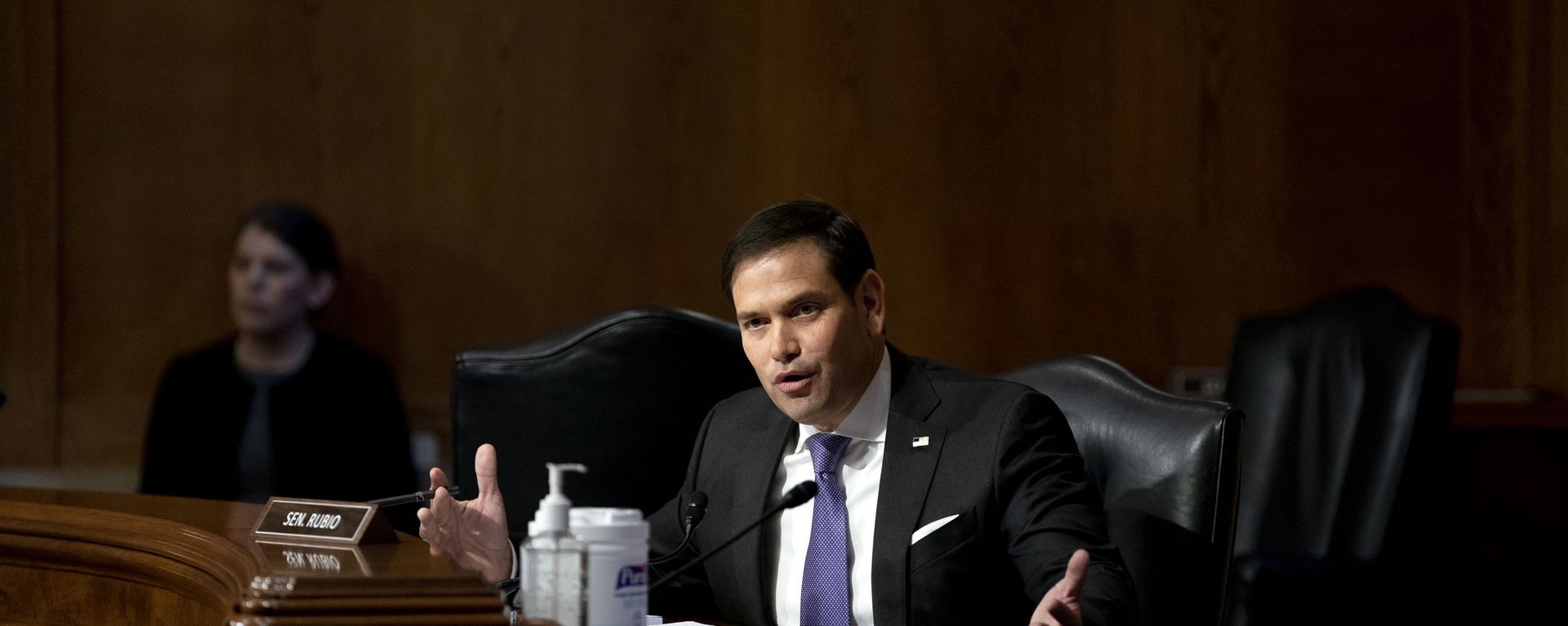 Sen. Marco Rubio, R-Fla., speaks during a Senate Appropriations Subcommittee looking into the budget estimates for National Institute of Health (NIH) and the state of medical research, Wednesday, May 26, 2021, on Capitol Hill in Washington. Sen. Marco Rubio, R-Fla., speaks during a Senate Appropriations Subcommittee looking into the budget estimates for National Institute of Health (NIH) and the state of medical research, Wednesday, May 26, 2021, on Capitol Hill in Washington. - Sputnik International, 1920, 19.09.2024