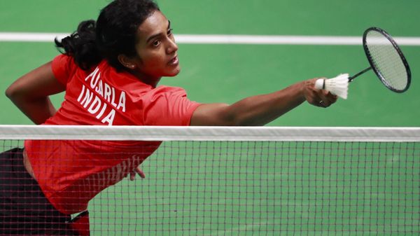 India's P.V. Sindhu returns the ball to Vietnam's Vu Thi Trang during their women's single badminton match at 18th Asian Games in Jakarta, Indonesia, Thursday, Aug. 23, 2018 India's P.V. Sindhu returns the ball to Vietnam's Vu Thi Trang during their women's single badminton match at 18th Asian Games in Jakarta, Indonesia, Thursday, Aug. 23, 2018 - Sputnik International
