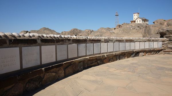 Shark Island, Lüderitz, Namibia. Formerly an island, it is now a peninsula. It was the home of the Shark Island Concentration Camp between 1905 and April 1907, as part of the Herero and Namaqua genocide of 1904–1908. - Sputnik International