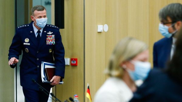 The Supreme Allied Commander Europe (SACEUR), General Tod D. Wolters takes part in an online North Atlantic Council meeting at the Alliance's headquarters, in Brussels, Belgium June 1, 2021. - Sputnik International