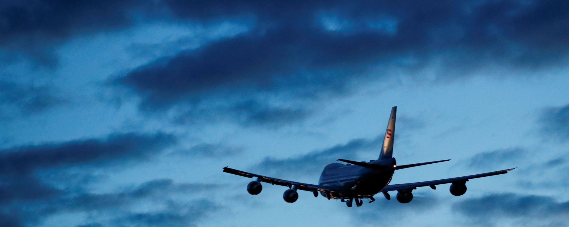 Air Force One carrying U.S. President Joe Biden heads towards Cornwall Airport Newquay, as he departs RAF (Royal Air Force) Mildenhall, near Mildenhall, Suffolk, Britain, June 9, 2021. - Sputnik International, 1920, 10.06.2021