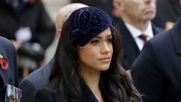 In this Thursday, Nov. 7, 2019 file photo Meghan the Duchess of Sussex stands after she and her husband Britain's Prince Harry placed a Cross of Remembrance as they attend the official opening of the annual Field of Remembrance at Westminster Abbey in London - Sputnik International