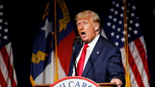 Former U.S. President Donald Trump speaks at the North Carolina GOP convention dinner in Greenville, North Carolina, U.S. June 5, 2021. - Sputnik International