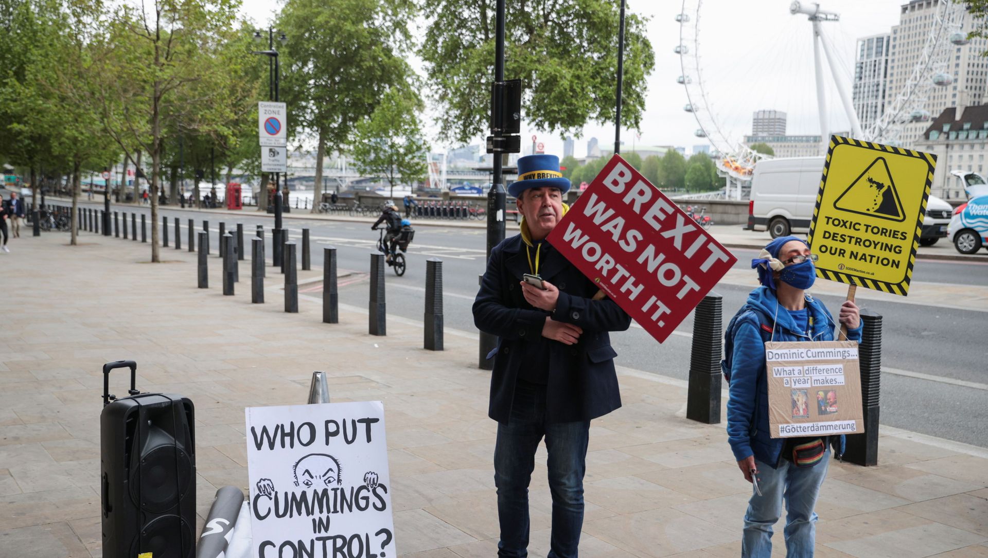 Anti-Brexit protesters demonstrate in Westminster Anti-Brexit protesters demonstrate in Westminster - Sputnik International, 1920, 11.06.2021
