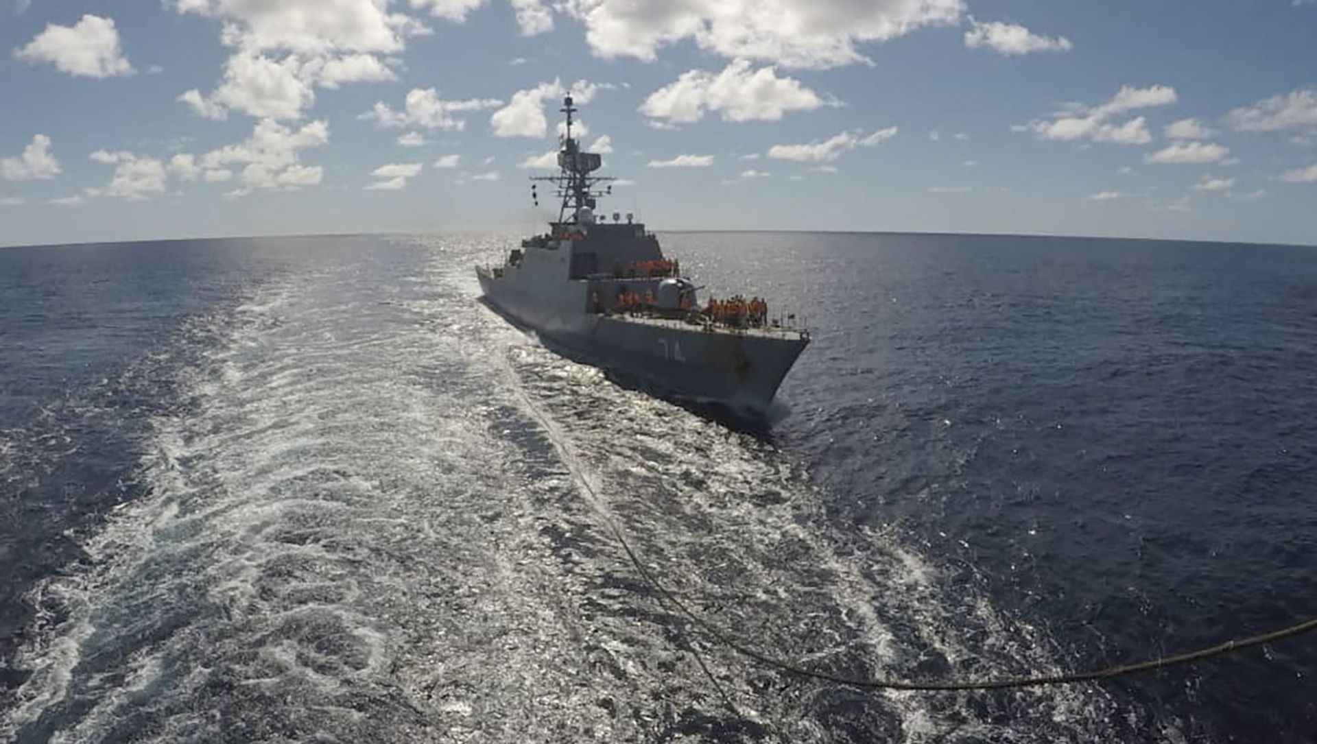 In this photo released Thursday, June 10, 2021, by the Iranian army, an Iranian warship moves in the Atlantic Ocean. Iran has dispatched two warships to the Atlantic Ocean, a rare mission to demonstrate the country's maritime power, state TV reported Thursday, without specifying the vessels' final destination. (Iranian Army via AP) In this photo released Thursday, June 10, 2021, by the Iranian army, an Iranian warship moves in the Atlantic Ocean. Iran has dispatched two warships to the Atlantic Ocean, a rare mission to demonstrate the country's maritime power, state TV reported Thursday, without specifying the vessels' final destination. (Iranian Army via AP) - Sputnik International, 1920, 14.06.2021