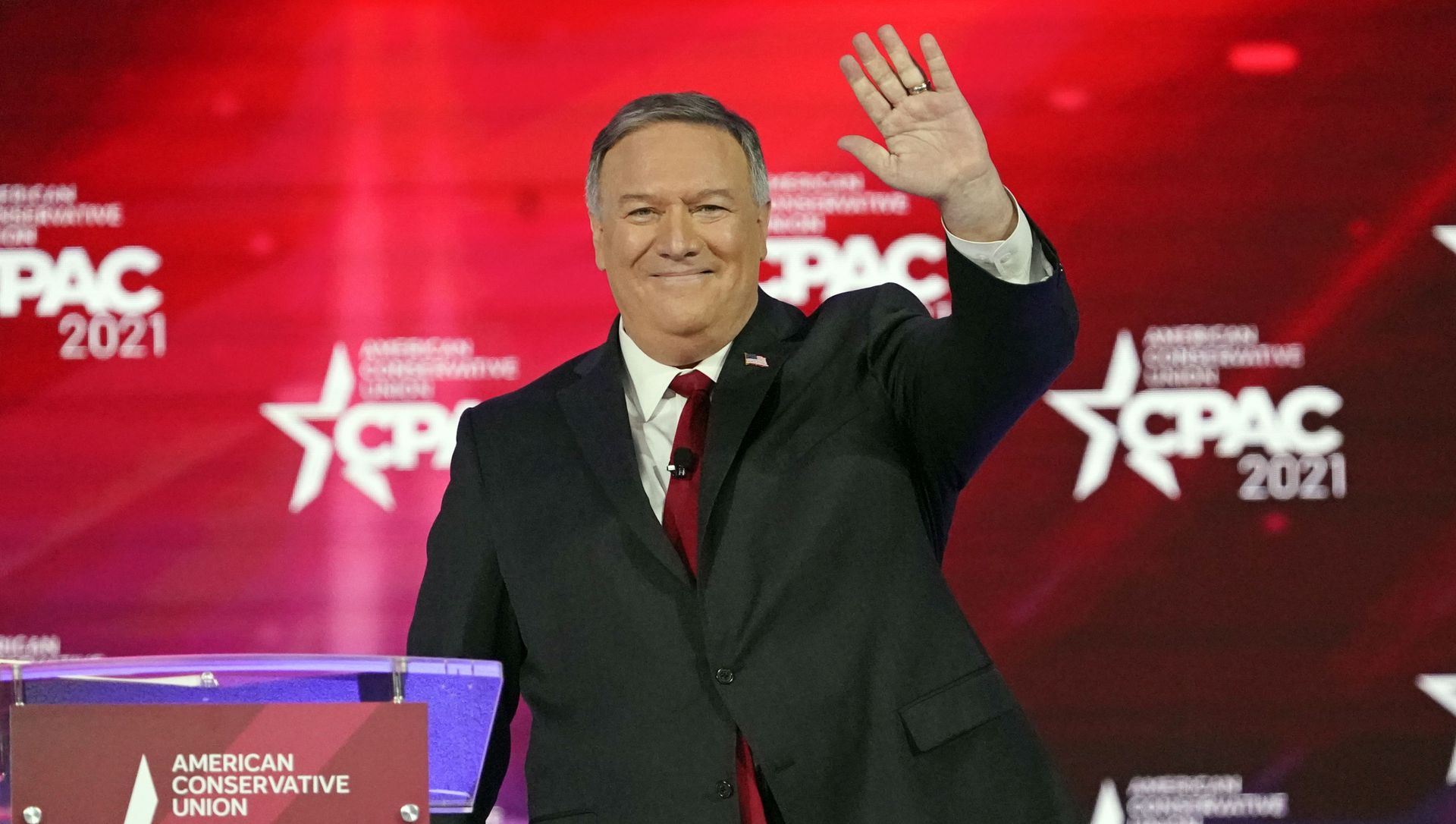 70th United States Secretary of State Mike Pompeo waves as he is introduced at the Conservative Political Action Conference (CPAC) Saturday, Feb. 27, 2021, in Orlando, Fla. 70th United States Secretary of State Mike Pompeo waves as he is introduced at the Conservative Political Action Conference (CPAC) Saturday, Feb. 27, 2021, in Orlando, Fla. - Sputnik International, 1920, 13.06.2021
