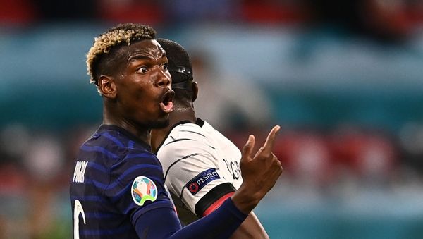 Soccer Football - Euro 2020 - Group F - France v Germany - Football Arena Munich, Munich, Germany - June 15, 2021 France's Paul Pogba reacts - Sputnik International