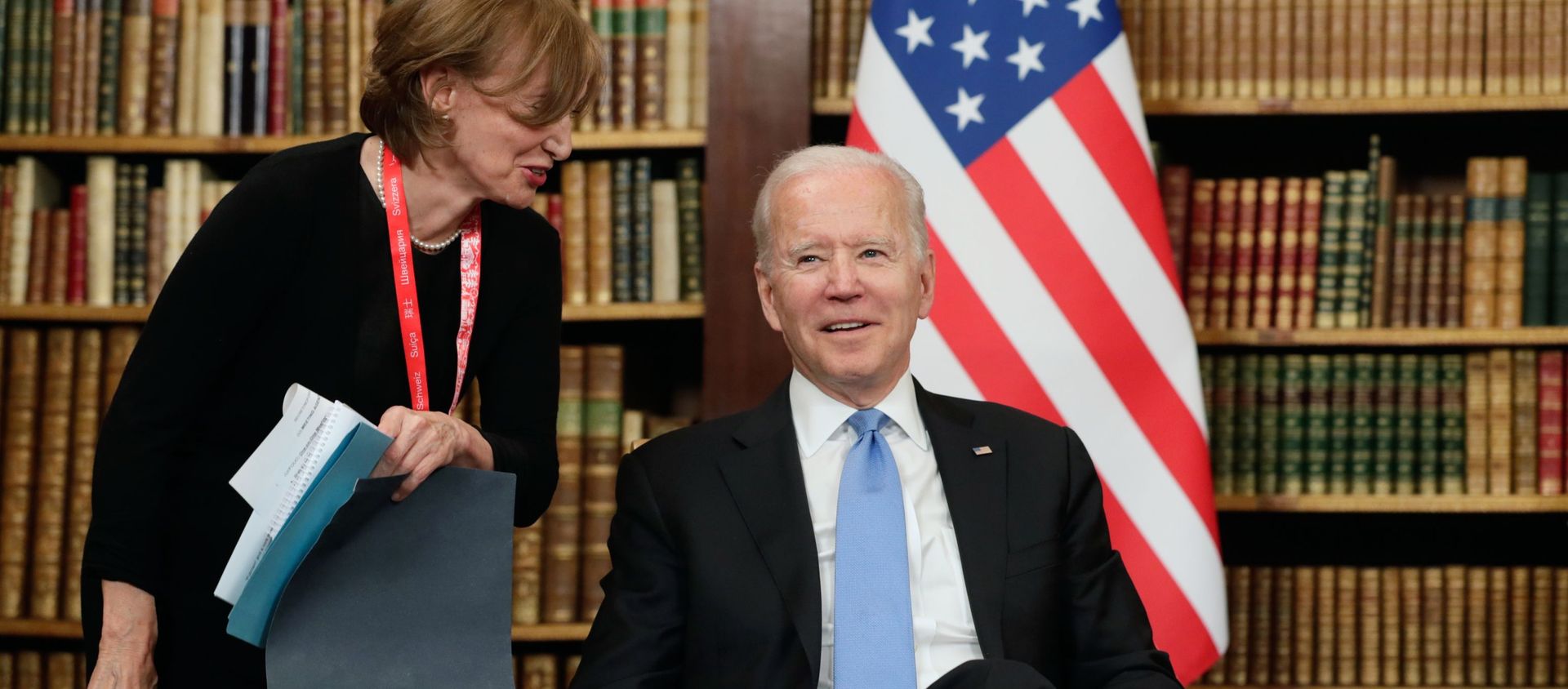 US President Joe Biden during his meeting with Russian President Vladimir Putin in Geneva, Switzerland, 16 June, 2021. - Sputnik International, 1920