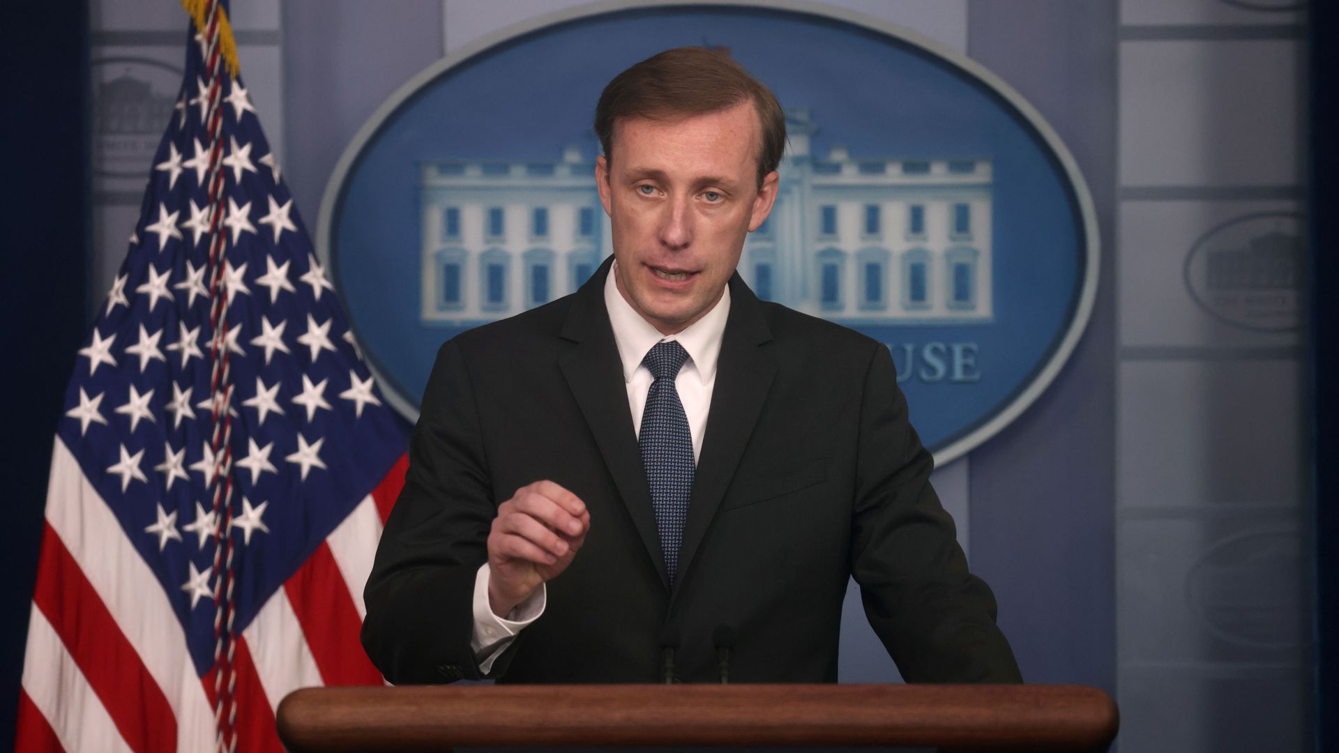 White House National Security Adviser Jake Sullivan takes questions during a press briefing at the White House in Washington, U.S., June 7, 2021. White House National Security Adviser Jake Sullivan takes questions during a press briefing at the White House in Washington, U.S., June 7, 2021. - Sputnik International, 1920, 07.11.2021