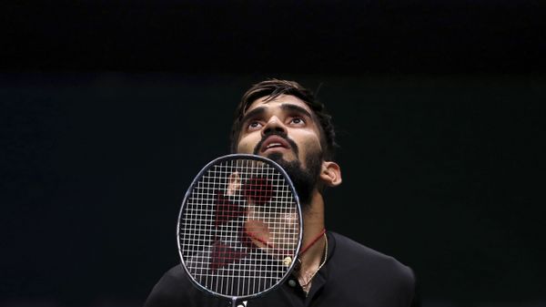 Kidambi Srikanth of India reacts while competing against Pablo Abian of Spain during their men's badminton singles match at the BWF World Championships in Nanjing, China, Wednesday, Aug. 1, 2018 Kidambi Srikanth of India reacts while competing against Pablo Abian of Spain during their men's badminton singles match at the BWF World Championships in Nanjing, China, Wednesday, Aug. 1, 2018 - Sputnik International