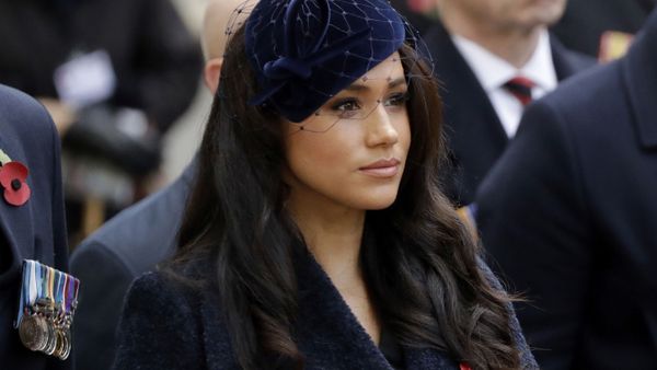 In this Thursday, Nov. 7, 2019 file photo Meghan the Duchess of Sussex stands after she and her husband Britain's Prince Harry placed a Cross of Remembrance as they attend the official opening of the annual Field of Remembrance at Westminster Abbey in London. - Sputnik International