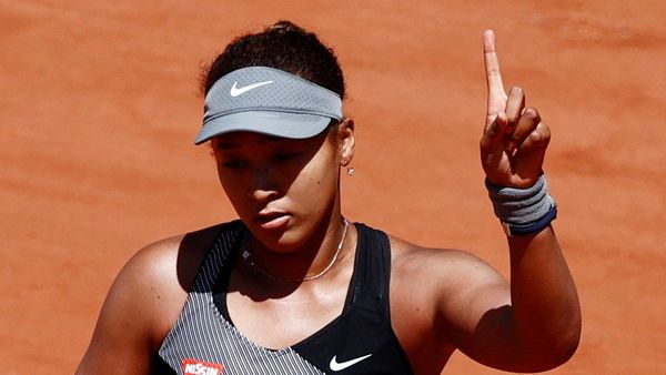  Japan's Naomi Osaka reacts during her first round match against Romania's Patricia Maria Tig - Sputnik International