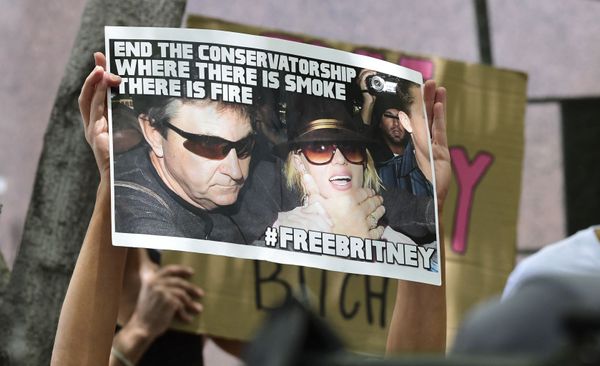 Fans and supporters of Britney Spears hold placards as they gather outside the County Courthouse in Los Angeles. Fans and supporters of Britney Spears hold placards as they gather outside the County Courthouse in Los Angeles. - Sputnik International