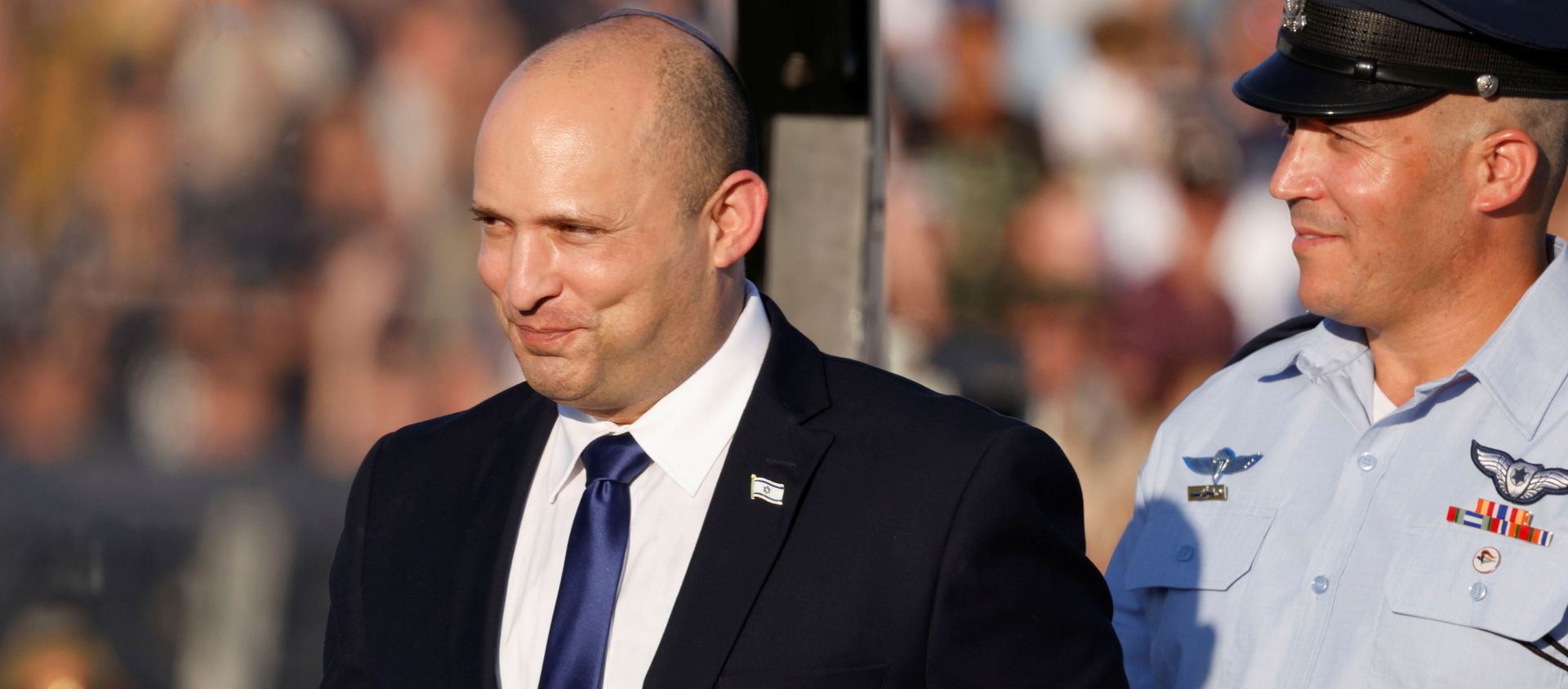 Israeli Prime Minister Naftali Bennett attends the Israeli Air Force pilots' graduation ceremony at Hatzerim air base in southern Israel June 24, 2021 Israeli Prime Minister Naftali Bennett attends the Israeli Air Force pilots' graduation ceremony at Hatzerim air base in southern Israel June 24, 2021 - Sputnik International, 1920, 24.06.2021