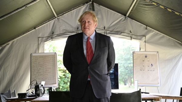 Britain's Prime Minister Boris Johnson meets soldiers of the new Ranger Regiment during a visit to mark Armed Forces Week, at the Aldershot Garrison in Aldershot, Britain June 24, 2021. - Sputnik International