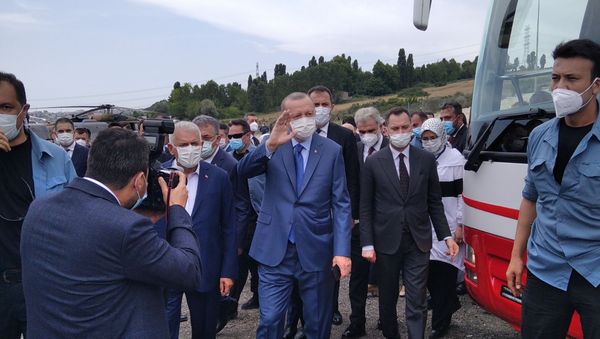 Turkish President Recep Tayyip Erdogan on Saturday launched the construction of the Istanbul Canal  - Sputnik International