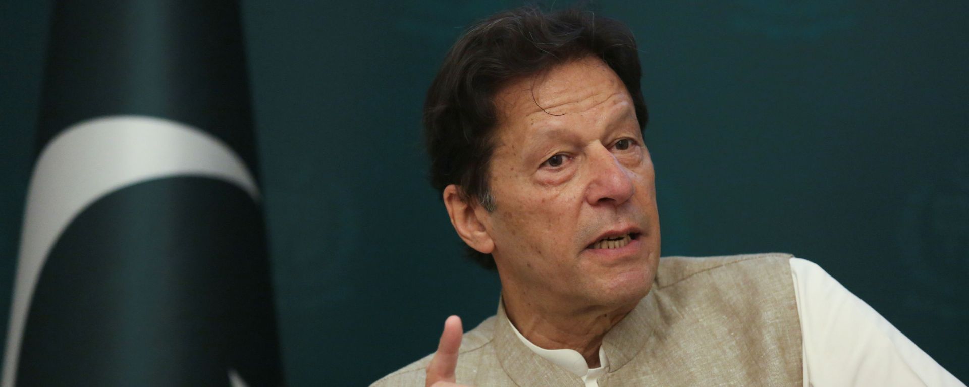 Pakistan's Prime Minister Imran Khan speaks during an interview with Reuters in Islamabad, Pakistan June 4, 2021 Pakistan's Prime Minister Imran Khan speaks during an interview with Reuters in Islamabad, Pakistan June 4, 2021 - Sputnik International, 1920, 09.12.2021