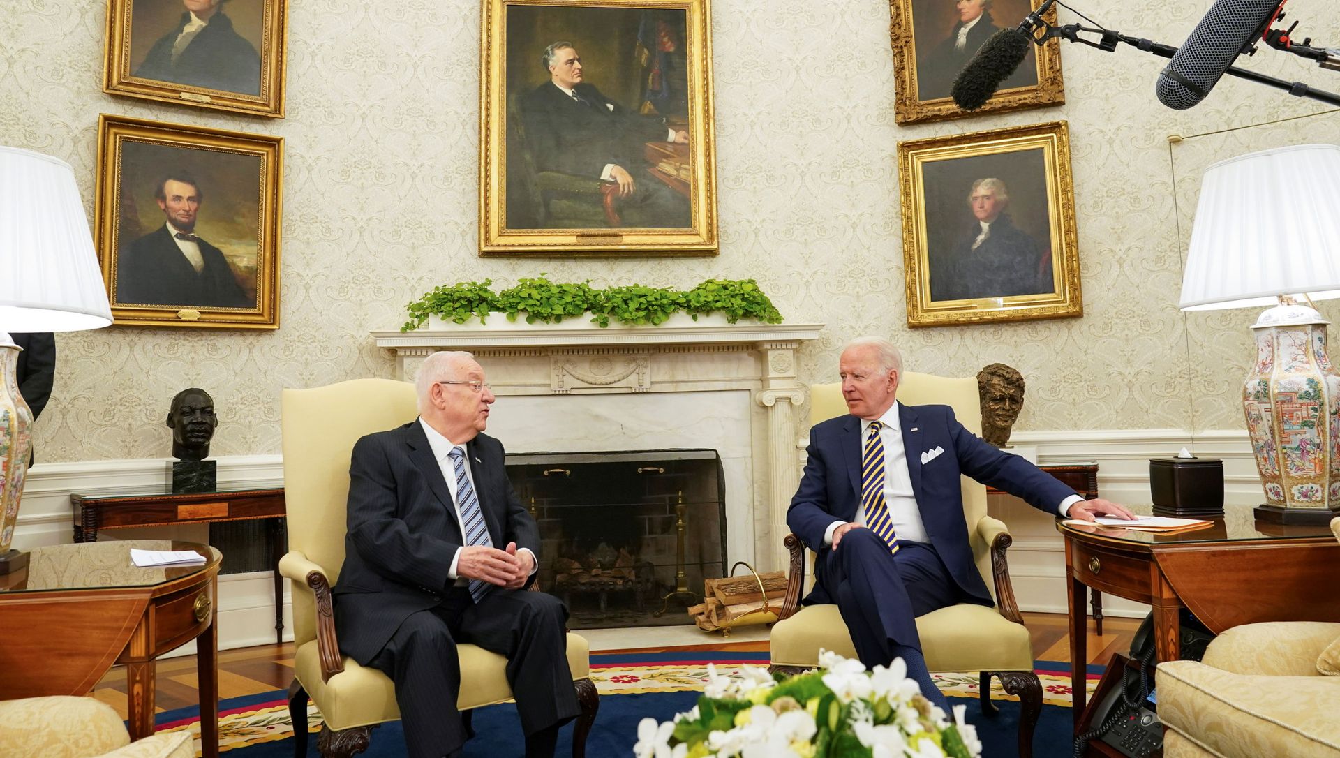 U.S. President Joe Biden meets with Israel's President Reuven Rivlin at the White House in Washington, U.S. June 28, 2021 U.S. President Joe Biden meets with Israel's President Reuven Rivlin at the White House in Washington, U.S. June 28, 2021 - Sputnik International, 1920, 29.06.2021