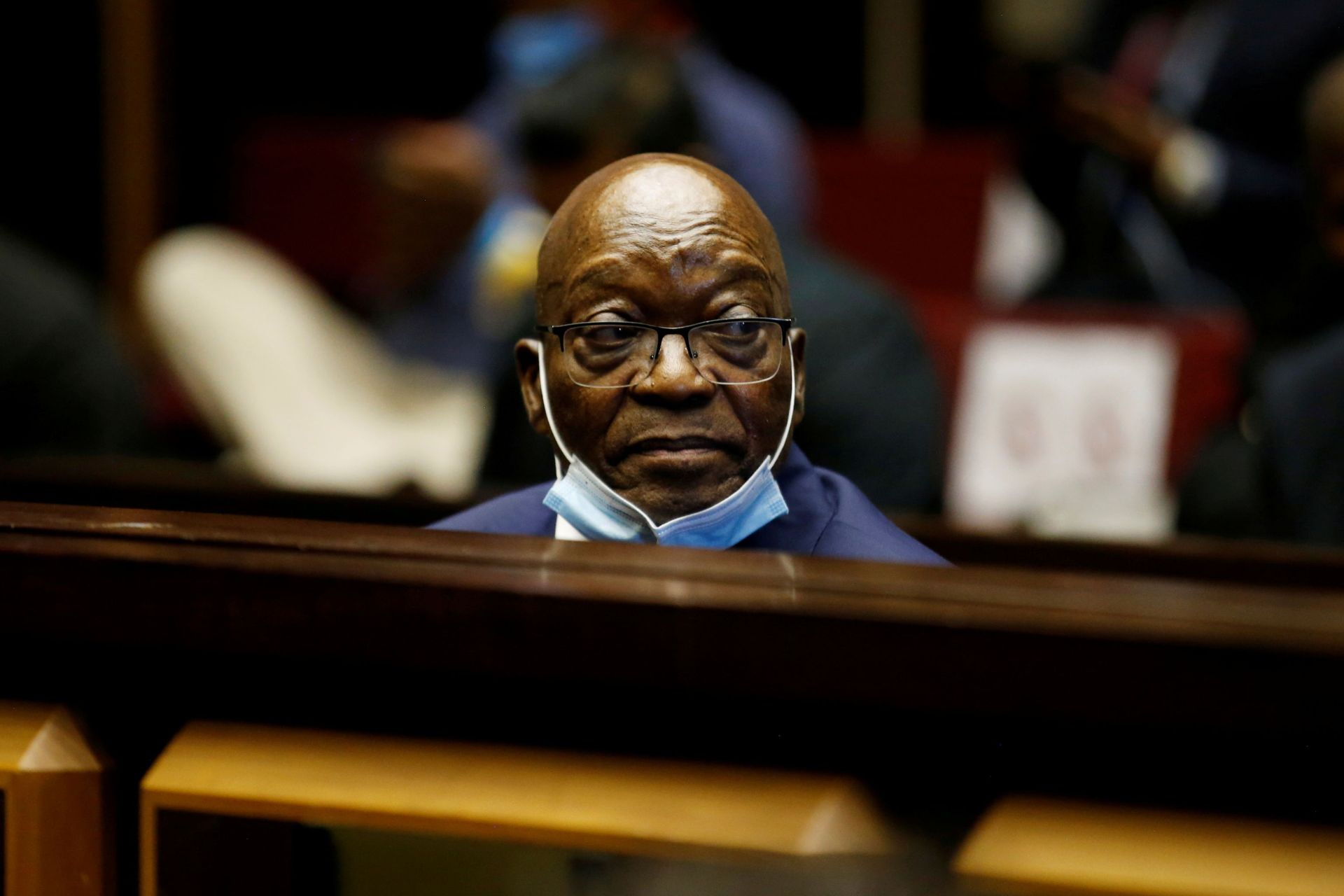 Former South African President Jacob Zuma sits in the dock after recess in his corruption trial in Pietermaritzburg, South Africa, May 26, 2021 Former South African President Jacob Zuma sits in the dock after recess in his corruption trial in Pietermaritzburg, South Africa, May 26, 2021 - Sputnik International, 1920, 07.09.2021