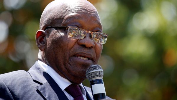 FILE PHOTO: Former South African President Jacob Zuma speaks to supporters after appearing in the High Court where he faces charges that include fraud, corruption and racketeering, in Pietermaritzburg - Sputnik International