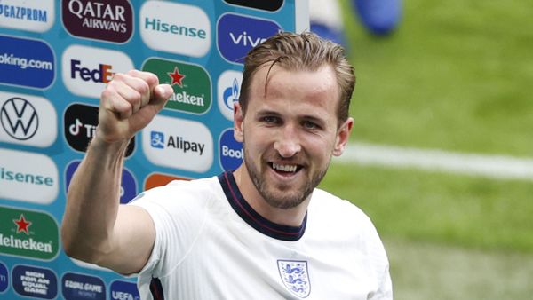 Soccer Football - Euro 2020 - Round of 16 - England v Germany - Wembley Stadium, London, Britain - June 29, 2021 England's Harry Kane celebrates after the match Soccer Football - Euro 2020 - Round of 16 - England v Germany - Wembley Stadium, London, Britain - June 29, 2021 England's Harry Kane celebrates after the match - Sputnik International