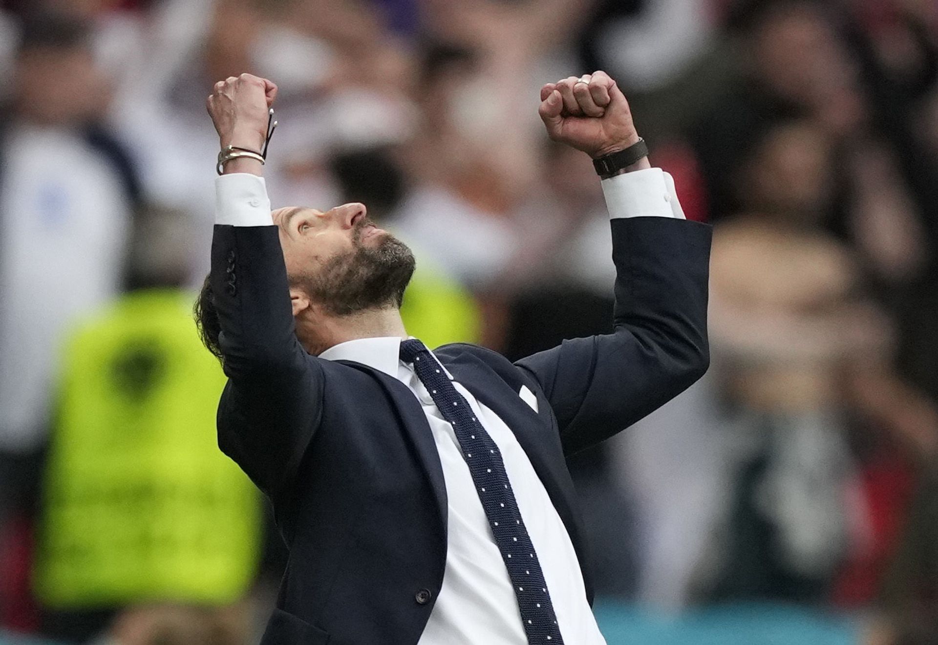 Soccer Football - Euro 2020 - Round of 16 - England v Germany - Wembley Stadium, London, Britain - June 29, 2021  England's Gareth Southgate celebrates at the end of the match  - Sputnik International, 1920, 07.09.2021