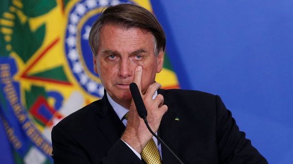 Brazil's President Jair Bolsonaro gestures during a ceremony at the Planalto Palace in Brasilia, Brazil, June 29, 2021 - Sputnik International