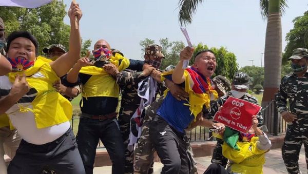 TibetanYouth Congress protest - Sputnik International