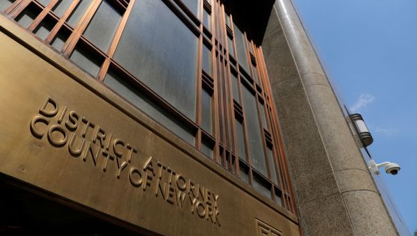 The entrance to the The New York County District Attorney's office at 1 Hogan Place is seen in Manhattan in New York City, New York, U.S., June 29, 2021. REUTERS/Andrew Kelly - Sputnik International