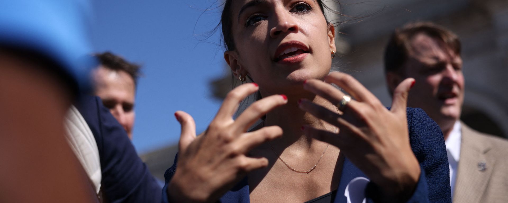 Rep. Alexandria Ocasio-Cortez (D-NY) speaks during an event outside Union Station June 16, 2021 in Washington, DC. Ocasio-Cortez, joined by Rep. Seth Moulton (D-NY) and Sen. Kirsten Gillibrand (D-NY), called for increased federal funding for high speed-rail in the infrastructure package being discussed on Capitol Hill. - Sputnik International, 1920, 03.07.2021