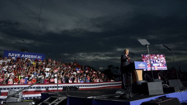 Former President Donald Trump speaks during a rally at the Sarasota Fairgrounds Saturday, July 3, 2021, in Sarasota, Fla.  - Sputnik International