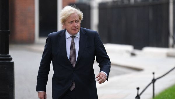 Britain's Prime Minister Boris Johnson on his way to giving an update on relaxing restrictions imposed on the country during the coronavirus covid-19 pandemic at a virtual press conference inside the Downing Street Briefing Room in central London on July 5, 2021. - Prime Minister Boris Johnson will on Monday unveil a plan to lift most if not all of England's pandemic restrictions from July 19, as he urged the public to learn to live with the coronavirus - Sputnik International