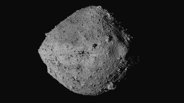This undated image made available by NASA shows the asteroid Bennu from the OSIRIS-REx spacecraft. - Sputnik International