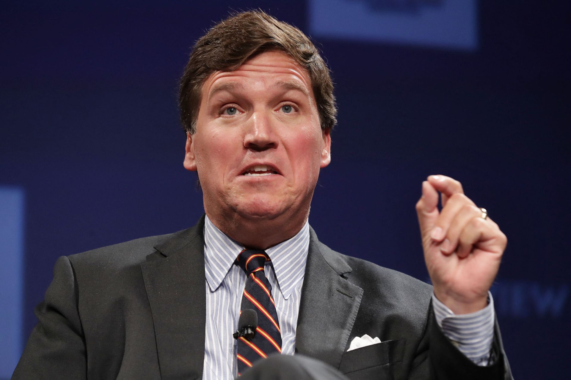 Fox News host Tucker Carlson discusses 'Populism and the Right' during the National Review Institute's Ideas Summit at the Mandarin Oriental Hotel March 29, 2019 in Washington, DC. Fox News host Tucker Carlson discusses 'Populism and the Right' during the National Review Institute's Ideas Summit at the Mandarin Oriental Hotel March 29, 2019 in Washington, DC. - Sputnik International, 1920, 07.09.2021