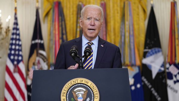 President Joe Biden speaks about the American troop withdrawal from Afghanistan, in the East Room of the White House, Thursday, July 8, 2021, in Washington. - Sputnik International