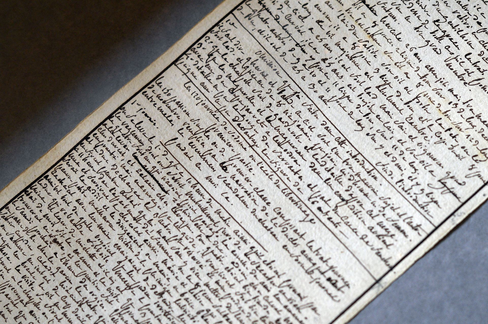 A photo taken on April 2, 2014 at the Institut des Lettres et des Manuscrits de Paris shows the manuscript of The 120 Days of Sodom written by the Marquis de Sade while he was imprisoned at the Bastille in 1785. A photo taken on April 2, 2014 at the Institut des Lettres et des Manuscrits de Paris shows the manuscript of The 120 Days of Sodom written by the Marquis de Sade while he was imprisoned at the Bastille in 1785. - Sputnik International, 1920, 07.09.2021