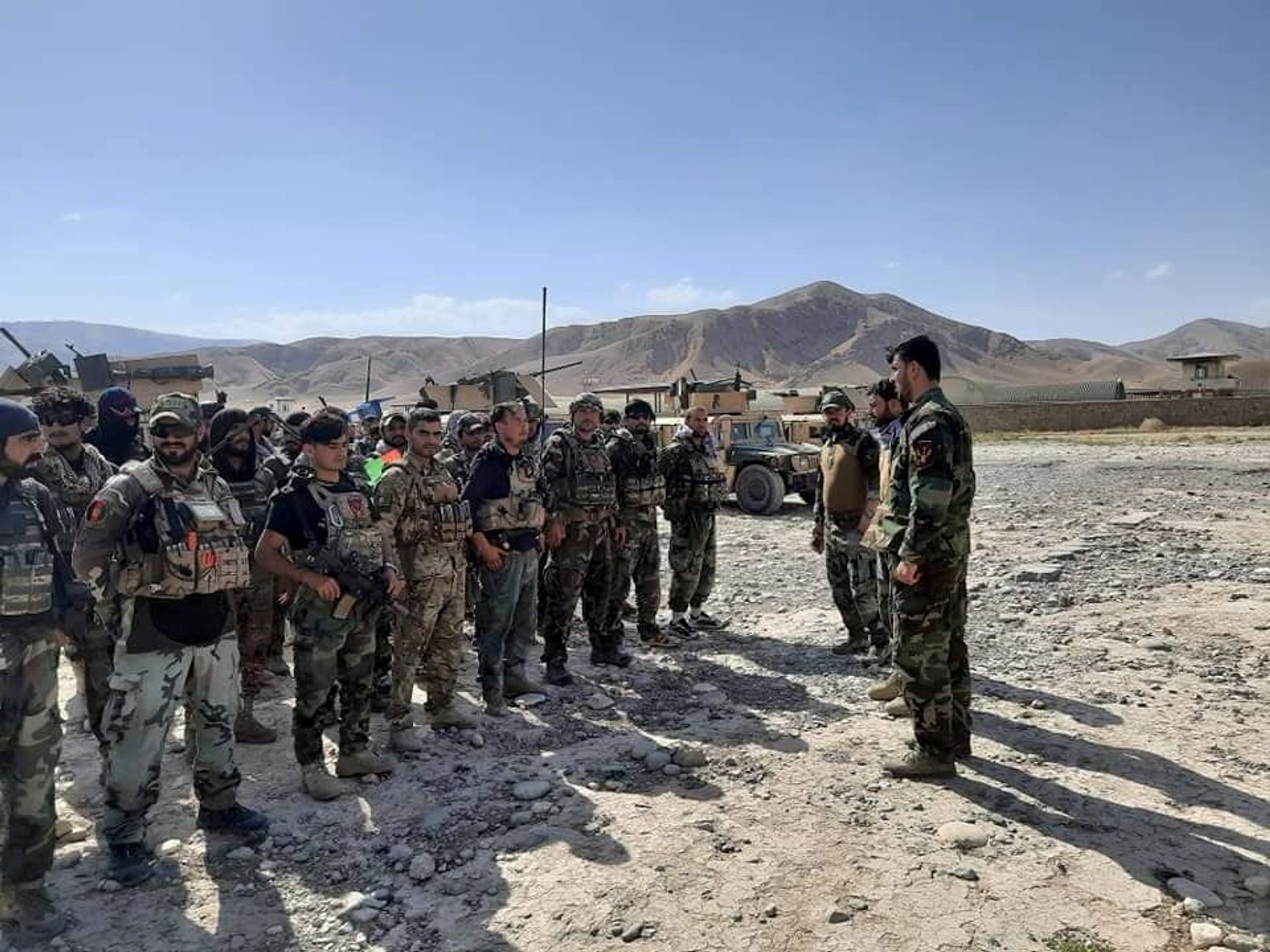 Afghan commandos arrive to reinforce security forces in Faizabad, capital of Badakhshan province, after the Taliban captured neighbourhood districts of Badakhshan recently, July 4, 2021. Afghan commandos arrive to reinforce security forces in Faizabad, capital of Badakhshan province, after the Taliban captured neighbourhood districts of Badakhshan recently, July 4, 2021. - Sputnik International, 1920, 07.09.2021