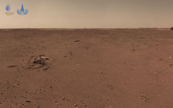 This handout photograph taken on July 4, 2021 and released on July 9, 2021 by the China National Space Administration (CNSA) shows the surface of Mars taken from China's Zhurong Mars rover. (Photo by HANDOUT / China National Space Administration (CNSA) / AFP) / -----EDITORS NOTE --- RESTRICTED TO EDITORIAL USE - MANDATORY CREDIT AFP PHOTO / CNSA - NO MARKETING - NO ADVERTISING CAMPAIGNS - DISTRIBUTED AS A SERVICE TO CLIENTS - Sputnik International