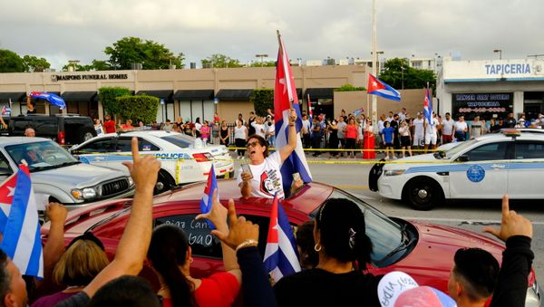 FILE PHOTO: People rally in solidarity with protesters in Cuba, in Little Havana neighborhood in Miami, Florida, U.S. July 12, 2021.    - Sputnik International
