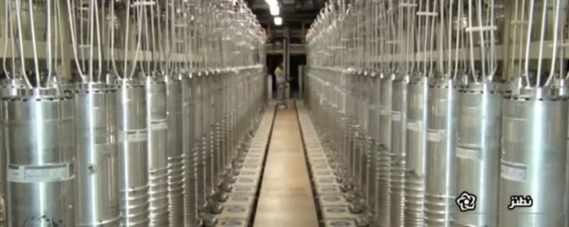 In this image made from April 17, 2021, video released by the Islamic Republic Iran Broadcasting, IRIB, state-run TV, various centrifuge machines line the hall damaged on Sunday, April 11, 2021, at the Natanz Uranium Enrichment Facility, some 200 miles (322 km) south of the capital Tehran, Iran In this image made from April 17, 2021, video released by the Islamic Republic Iran Broadcasting, IRIB, state-run TV, various centrifuge machines line the hall damaged on Sunday, April 11, 2021, at the Natanz Uranium Enrichment Facility, some 200 miles (322 km) south of the capital Tehran, Iran - Sputnik International, 1920, 03.12.2021