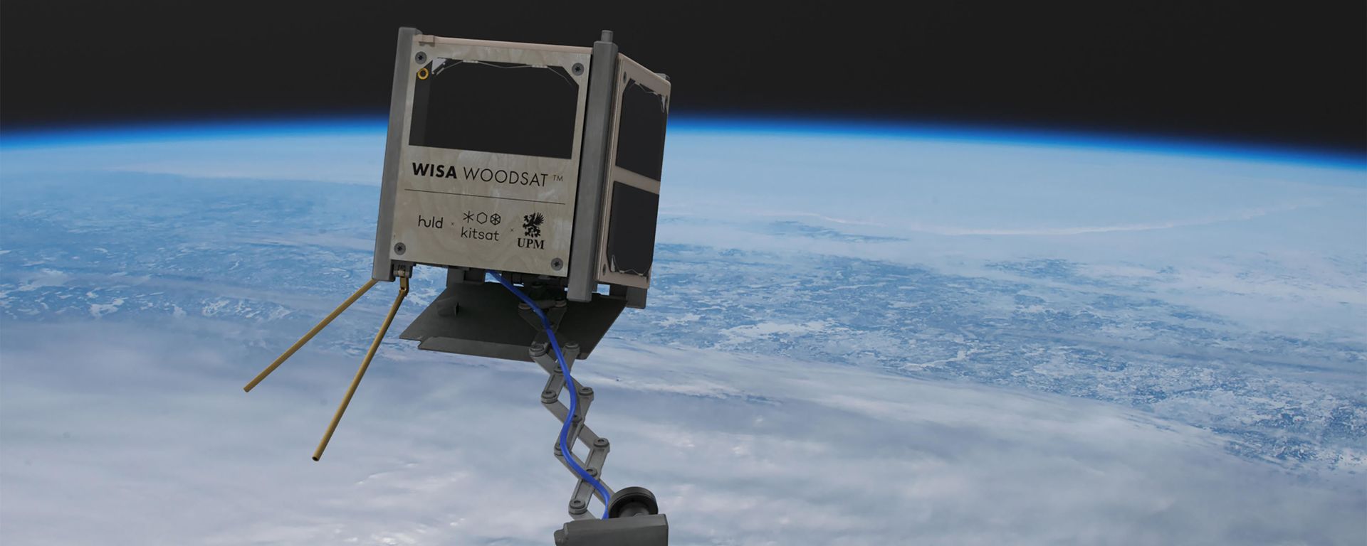 WISA Woodsat, a 10-centimeter cubesat built by Finnish forestry firm UPM, imagined in orbit WISA Woodsat, a 10-centimeter cubesat built by Finnish forestry firm UPM, imagined in orbit - Sputnik International, 1920, 30.12.2024