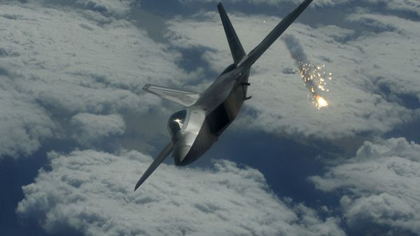 Six F-22 Raptors arrived at Kadena AB, Jan. 10, as part of a three month deployment in support of U.S. Pacific Commands security obligations in the western pacific - Sputnik International