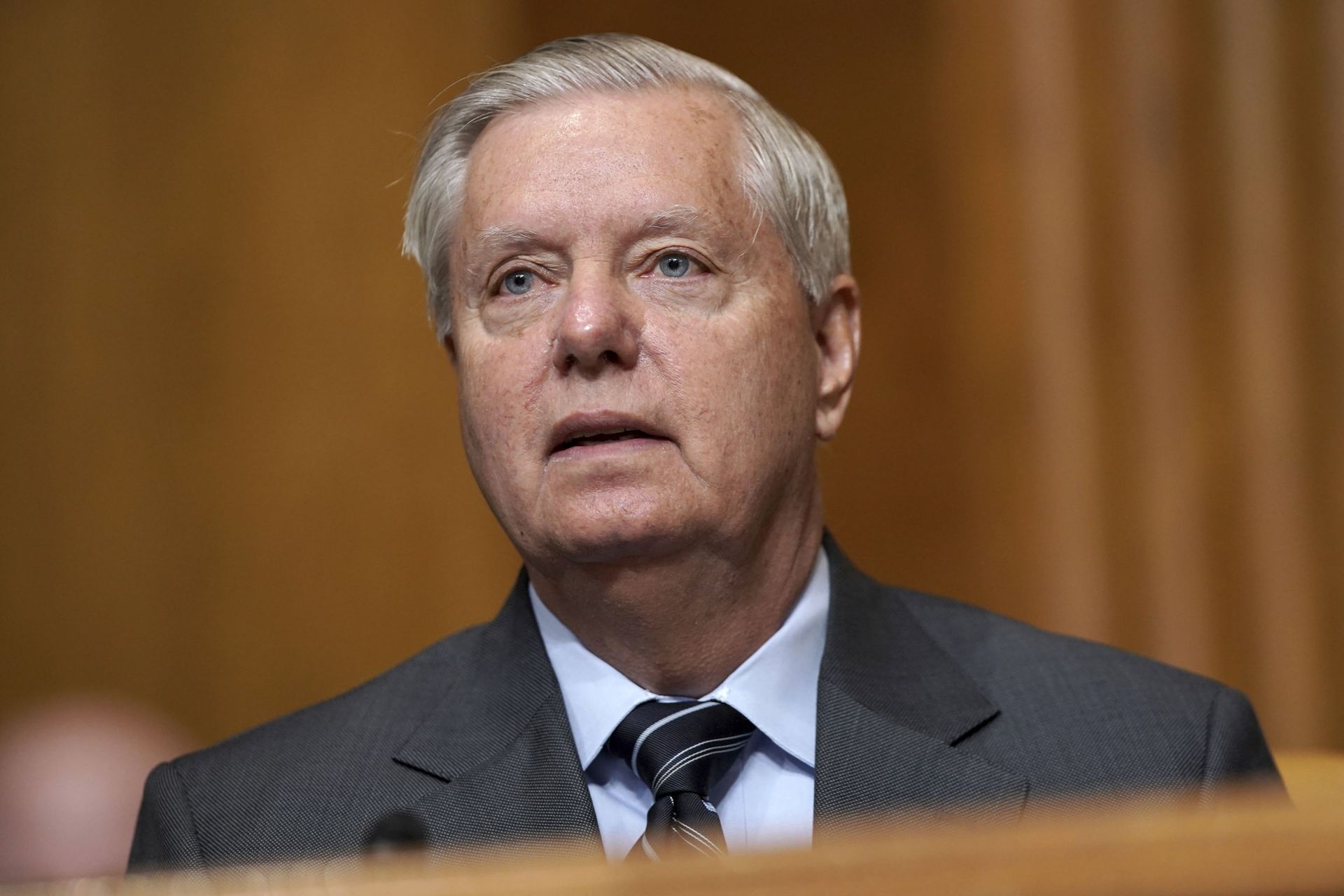 Sen. Lindsey Graham, R-S.C., speaks during a Senate Budget Committee hearing to discuss President Joe Biden's budget request for FY 2022 on Tuesday, June 8, 2021, on Capitol Hill in Washington Sen. Lindsey Graham, R-S.C., speaks during a Senate Budget Committee hearing to discuss President Joe Biden's budget request for FY 2022 on Tuesday, June 8, 2021, on Capitol Hill in Washington - Sputnik International, 1920, 07.09.2021