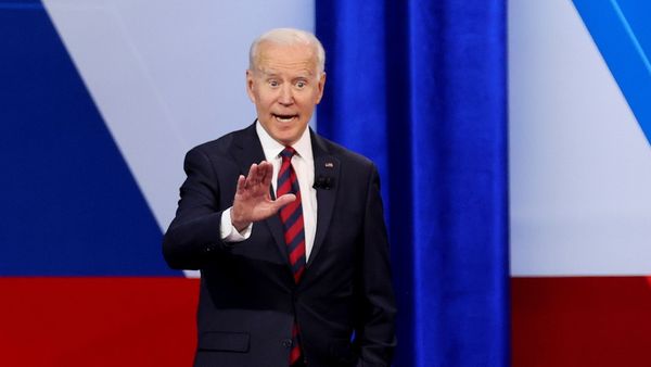 U.S. President Joe Biden speaks during a town hall-style interview at Mount St. Joseph University in Cincinnati, Ohio, U.S. July 21, 2021. - Sputnik International